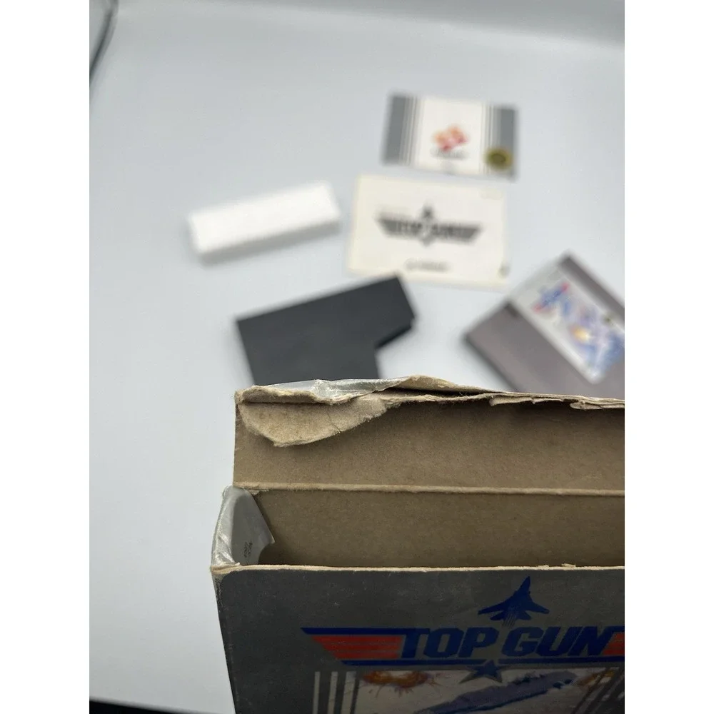 Top Gun NES Complete CIB Box Manual 3-Screw Cartridge Tested Vintage